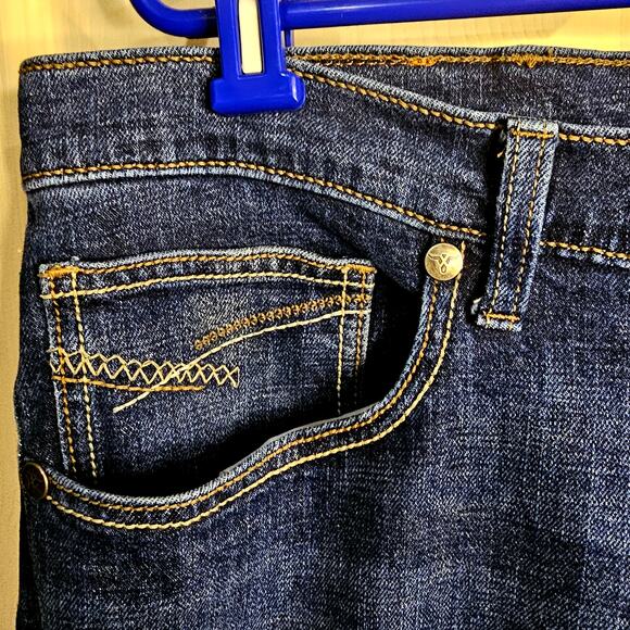 Wrangler 20X Relaxed Straight Jeans – Men's 42x33, Dark Wash, Classic Denim - Picture 8 of 8